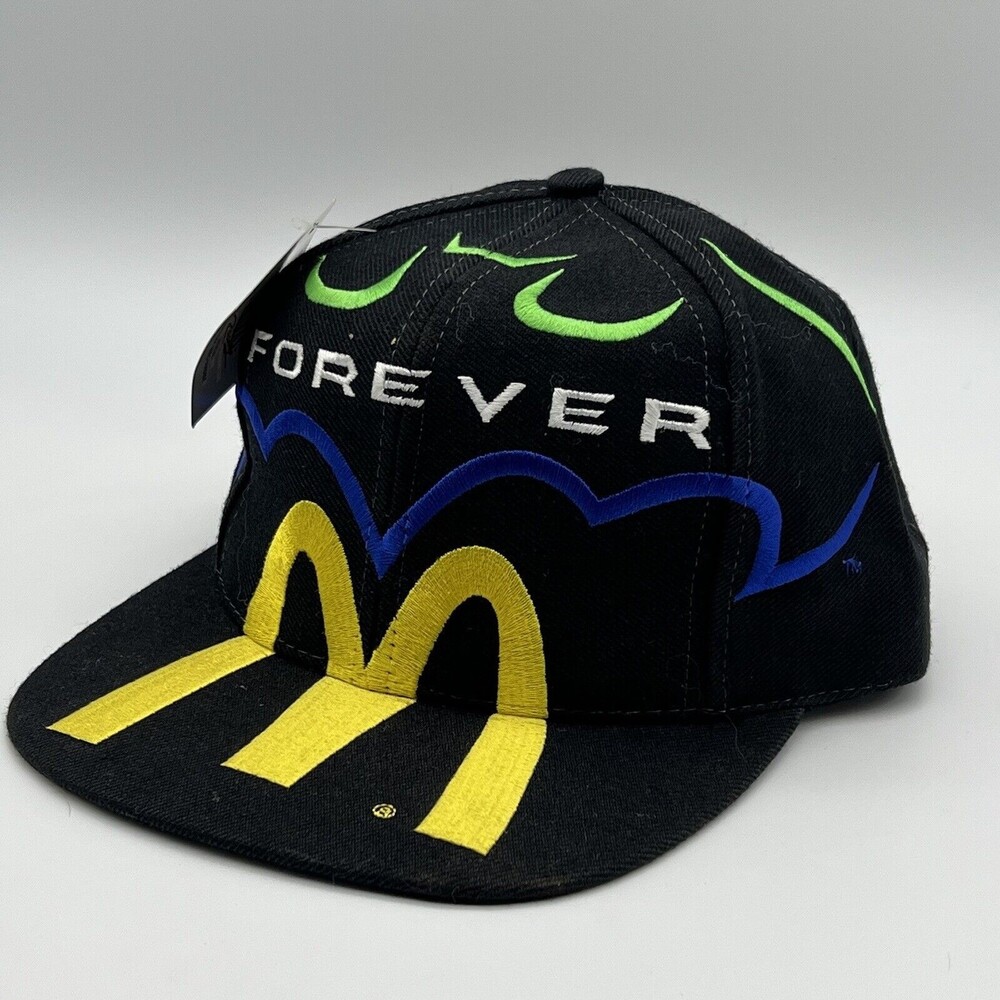 Vintage 1995 Batman Forever McDonaldās Racing Bill Elliott Snapback Nascar Hat